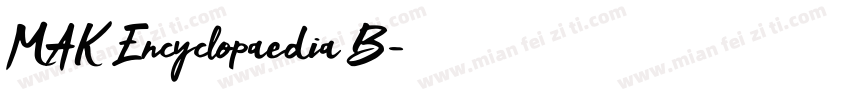 MAK Encyclopaedia B字体转换